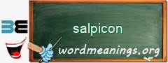 WordMeaning blackboard for salpicon